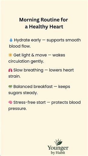 Morning Routine for a Healthy Heart