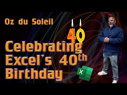 Celebrating Microsoft Excel's 40th Birthday with Power Query and Splitting Columns