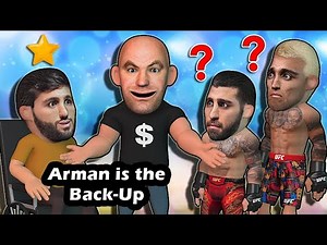 Arman is the back-up for Ilia vs Oliveira