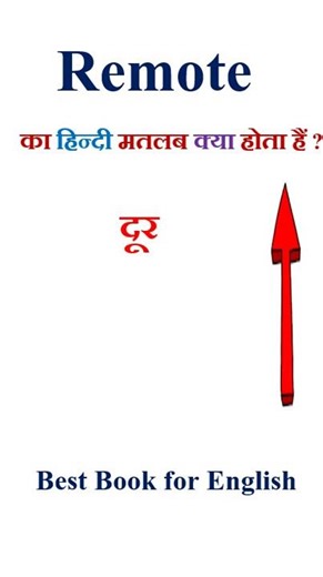 Remote meaning in hindi | Remote ka matlab kya hota hai | Remote in hindi
