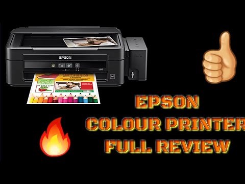 How To Use Epson L210 colour printer & Best Ink tank colour | Copy scan & Print ||