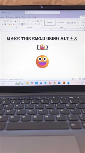 😊 Smiling Face Emoji Unicode Codes | Type These in MS Word Using ALT + X #shorts #youtubeshorts