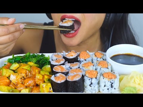 ASMR Sushi Mukbang 🍣 | No Talking Eating Sounds for Relaxation