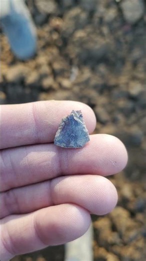 11-23-2025 a couple little broken arrowheads my son found