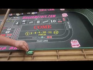 Craps! Flat Betting the DONT! Easy strategy