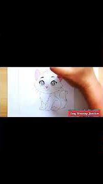 Cute Kitten Drawing Step by Step|Easy Cat Drawing for Kids|How to Draw a Cute Cat Easy#shorts