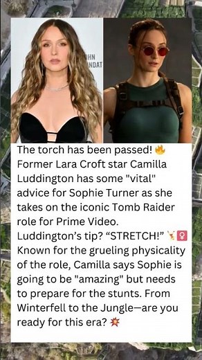 🏹 SOPHIE TURNER IS THE NEW LARA CROFT!