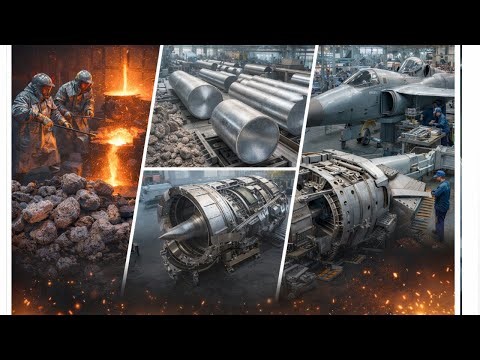 Inside the Titanium Aerospace Factory From Raw Ore to Fighter Jet Components (Full Process)