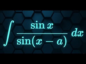 Integral of sin x divided by sin(x - a)