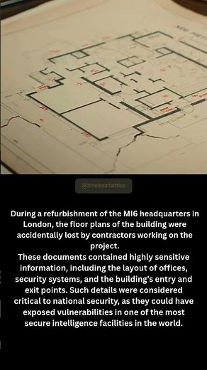 During a major refurbishment of the *MI6 headquarters*the iconic SIS Building on London’s Albert
