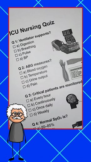 ICU Nursing Quiz - Can you get 5/5 ?? #usaquiz #nursingquiz #icunursingquiz #quiztok #sciencequiz | Mr reddle | Facebook