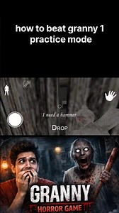 how to beat granny 1 practice mode#shorts #granny #gameplay