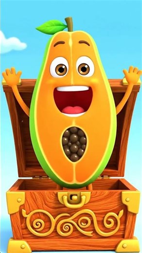 I Am a Papaya! 🥭 Fun Orange and Green Fruit Cartoon | Magical Box Animation for Kids