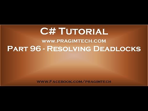 Part 96 How to resolve a deadlock in a multithreaded program