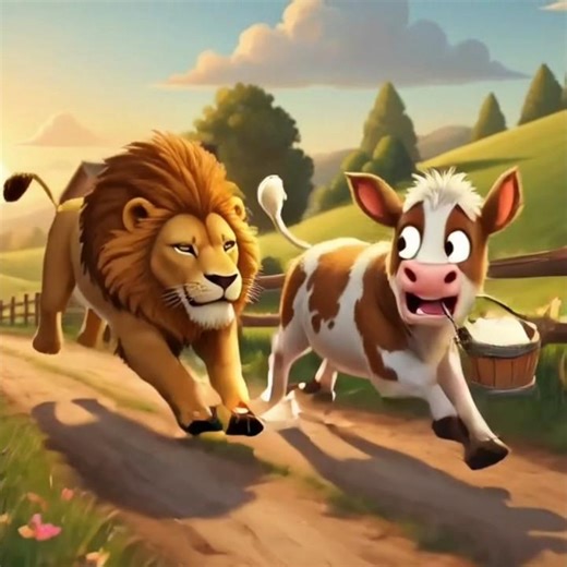 loin want to eat cow😱 #tranding #cartoon #viral #baby wood #you tube shorts