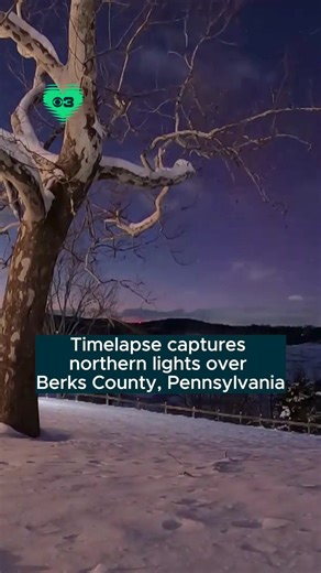 Northern Lights Captured in Berks County, Pennsylvania