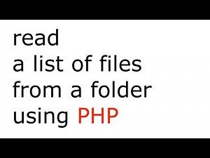 PHP function that reads a folder and lists its files and subfolders | opendir(), readdir()