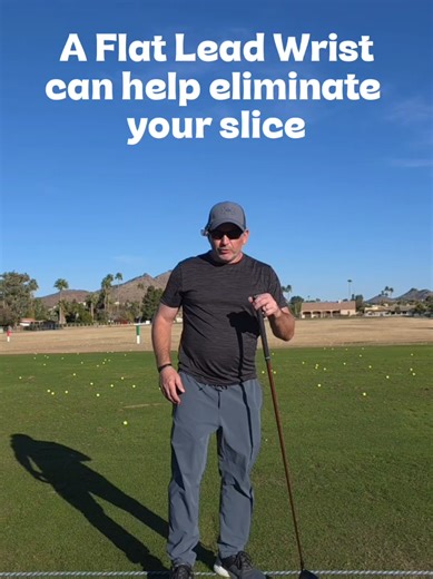 Perfect golf drill to keep your lead wrist flat at the top of your backswing and through impact using the Arttodo Wrist strap. Perfect way to eliminate your slice. @arttodogolf #golfdrill #golf #golftiktok #golftrainingaids