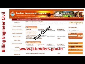 How to submit a bid on jktender website ? PWD ka tender kaisai jama karai ?