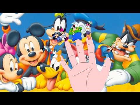 Finger Family Song! Disney Mickey Minnie Donald Daisy and Goofy!