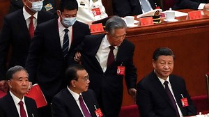 Xi celebrates ‘complete success of’ China’s 20th party congress as former president escorted out