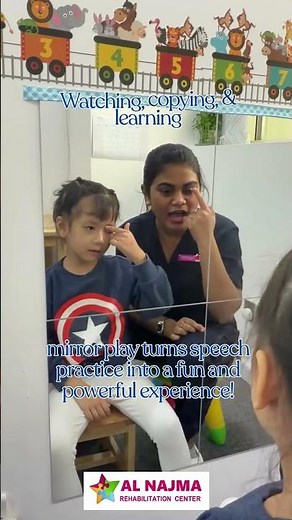 Watch, Imitate, Speak: The Power of Mirror Play #childdevelopment #speechtherapy