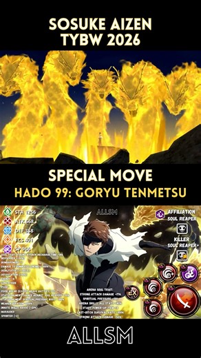 The power of Aizen's Hado 99 #bleach #tybw #aizen