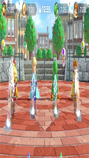 Super Mario Party – Intense Water Tap Race Mini Game! 🌈💦 Rosalina vs Yoshi vs Daisy vs Bowser Jr