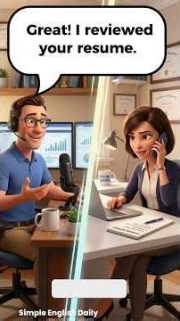 Perfect Phone Interview Response #interviewtips #learnenglish