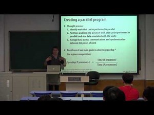 Parallel Computer Architecture and Programming, Lecture 3 (Tsinghua/CMU 2017 Summer Course)