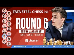 Tata Steel Chess 2022 | Round 6 | Jan Gustafsson & Peter Svidler