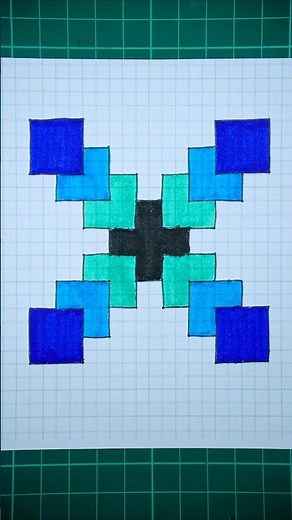 Easy 3D Drawings on Graph Paper✏️Creative Drawing Ideas ❤️
