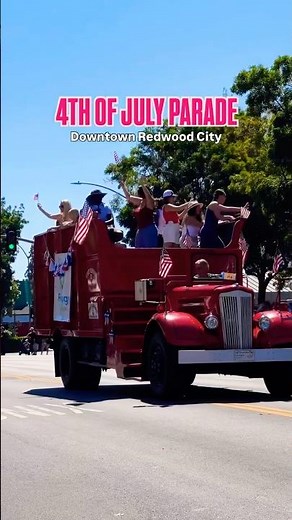 Redwood City 🇺🇸 | 4th of July Parade Highlights #redwoodcity #fourthofJuly #california #shorts