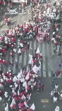 En esta movilización de Morena no hay ni granaderos, ni apareció el "bloque negro". ¿Casualidad?