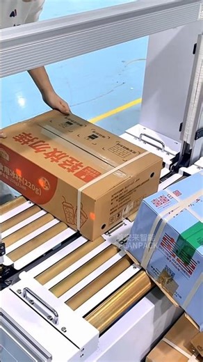 Box strapping machine #machine #packagingmachine #automatic #factory