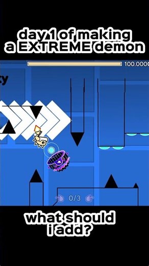 making a extreme demon day 1 #geometrydash #extremedemon