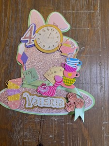 Hatter Cake Topper, Alice in the Wonderland Birthday Cake Topper, Baby Shower Cake Topper - Etsy