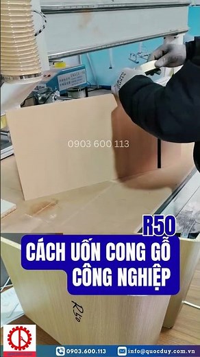 Cách uốn cong gỗ công nghiệp R50