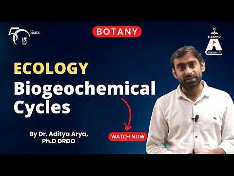 Ecology - Biogeochemical Cycles | Botany | S Chand Academy