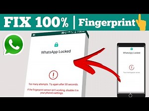How to Fix WhatsApp Fingerprint Lock Not Working