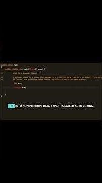 Interview Question , What is the wrapper class in java ? #coding #java #interviewquestions
