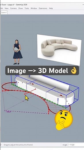 Image to 3D Model in SketchUp Using AI