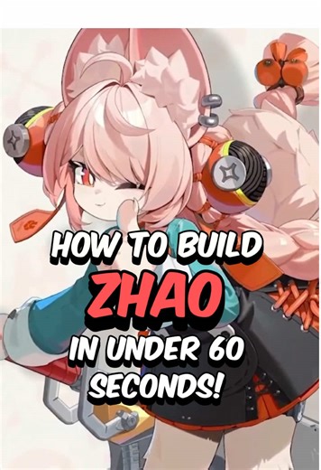 BEST ZHAO BUILD - How to Build Zhao in 60 Seconds #zzz #zenlesszonezero #zhao #fyp