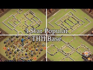 Easily 3 Star Popular TH11 War Base | 8 TH11 Bases