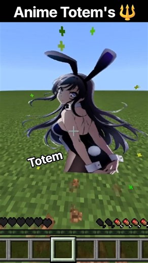 Anime Girls Totem 🔱...#minecraft #gaming #totems #anime