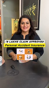 3.9K views · 39 reactions | ₹8 Lakhs Benefit from a Personal Accident Plan ✅ Personal accident insurance pays you or your family a lump sum benefit if the accident leads to Accidental Death, Permanent Disability, Partial Disability OR Temporary Total Disability. I⇨ t helps replace lost income and manage expenses if an accident affects your earning ability. #reels #reelsindia #personalaccidentinsurance #financetips #gurleenkaurtikku #insuranceclaim #hareepatti | Haree Patti | Facebook