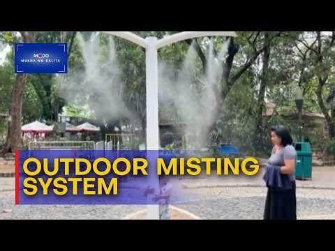 Outdoor misting system kontra init, inilagay sa Quezon Memorial Circle | Mukha ng Balita