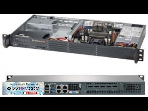 Supermicro 1U RM BB Black C2750 1600MHZ 4X SATA 200W A1SAI 2750F 504 203B