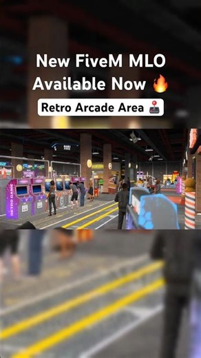 New FiveM MLO | Retro Arcade Area 🕹️ #fivem #gtav #mlofivem