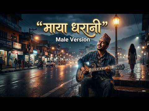 माया धरानी | Maya Dharani (Male Version) | Nepali Blues Rock Love Song | Dharan Bazaar Love Story 🎸